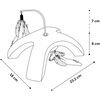 FLAMINGO Elektronisches Katzenspielzeug Draco 23,2 cm
