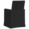 vidaXL Esszimmerst&uuml;hle 2 pcs Schwarz 57 x 67 x 95 cm Stoff