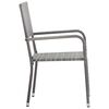 vidaXL 9-tlg. Garten-Essgruppe Poly Rattan Anthrazit