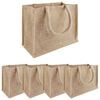 vidaXL Jute-Handtaschen 5 pcs Natur 26 x 22 x 14 cm 100% Tossa-Jute