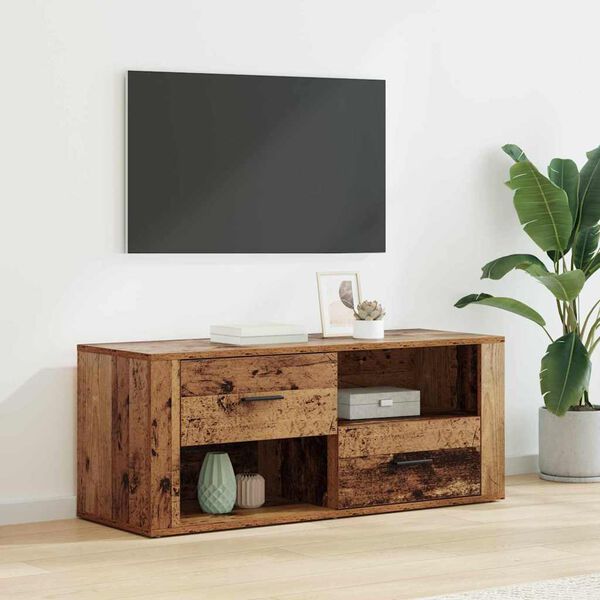 vidaXL TV-Schr&auml;nk Altholz 100 x 35 x 40 cm Holzwerkstoff
