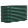 vidaXL Hochbeet Gr&uuml;n 160 x 80 x 81 cm Stahl