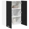 vidaXL H&auml;ngeschrank Schwarz Eichen-Optik 60 x 31 x 80 cm Holzwerkstoff