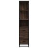 vidaXL Badschrank Braun Eichen-Optik 35x37,5x166 cm Holzwerkstoff