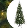 vidaXL K&uuml;nstlicher Weihnachtsbaum Gr&uuml;n 210 cm PE und PVC