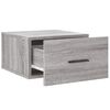 vidaXL Wand-Nachttisch Grau Sonoma 35x35x20 cm
