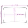 vidaXL Sonnensegel 160 g/m&sup2; Anthrazit 3,5x4,5 m HDPE