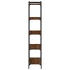vidaXL B&uuml;cherregal 5 B&ouml;den Braun Eiche-Optik 80x30x154cm Holzwerkstoff