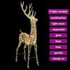 vidaXL 3D Rentier mit 250 LEDs Warmwei&szlig; 180 cm Haustier