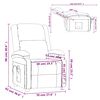 vidaXL Ohrensessel mit Massagefunktion Taupe Stoff