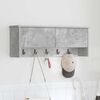 vidaXL Wandmontierter nachttisch mit Regal Beton Grau 80 x 20 x 30 cm
