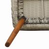 vidaXL Garten Essgruppe mit Kissen 9 pcs Hellgrau Poly-Rattan