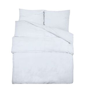 vidaXL Bettw&auml;sche-Set Wei&szlig; 260x240 cm Baumwolle