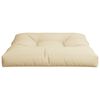 vidaXL Palettenkissen Beige 80x80x12 cm Stoff