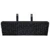 vidaXL Blumenkasten 2 Stk. Wasserhyazinthe Schwarz
