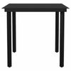 vidaXL 5-tlg. Garten-Essgruppe mit Kissen Grau Poly Rattan Glas