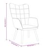 vidaXL Relaxsessel mit Hocker Blau Stoff