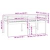 vidaXL Hochbett 80x200 cm Massivholz Kiefer
