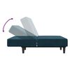 vidaXL Schlafsofa 2-Sitzer Blau Samt