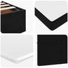 vidaXL Ottoman-Bett mit Matratzen & LEDs Schwarz 120x200 cm Samt