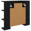vidaXL Spiegelschrank mit Regal Schwarz Eichen-Optik 70 x 16,5 x 60 cm