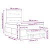 vidaXL Boxspringbett mit Matratze Dunkelgr&uuml;n 120 x 200 cm Samt