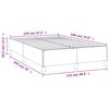 vidaXL Bettgestell ohne Matratze Wei&szlig; 120x190 cm Kunstleder