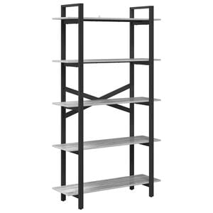 vidaXL B&uuml;cherregal 5 Ebenen 100 x 33,5 x 178 cm Holzwerkstoff