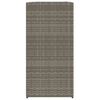 vidaXL Pflanzk&uuml;bel 2 Stk. Grau 40x40x80 cm Poly Rattan