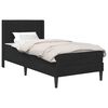 vidaXL Bettgestell mit Matratze Schwarz 90 x 190 cm Samt