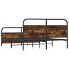 vidaXL Metallbett ohne Matratze R&auml;uchereiche 180x200 cm