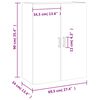 vidaXL Wandschrank R&auml;uchereiche 69,5x34x90 cm