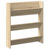 vidaXL Wand-Schuhschrank Sonoma-Eiche 80x18x90 cm Holzwerkstoff