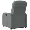 vidaXL Massagesessel mit Aufstehhilfe Dunkelgrau Stoff