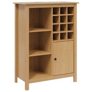vidaXL Weinschrank HILL Honigbraun 79,5 x 40 x 107,5 cm