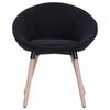 vidaXL Esszimmerst&uuml;hle 2 Stk. Schwarz Stoff