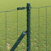 vidaXL Zaun mit Pfosten Gr&uuml;n 1 x 10 m Stahl