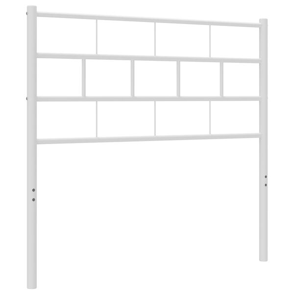 vidaXL Kopfteil Metall Wei&szlig; 90 cm