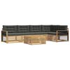 vidaXL Outdoor-Sofagarnitur 6 stk. Wei&szlig; und Anthrazit Polyester