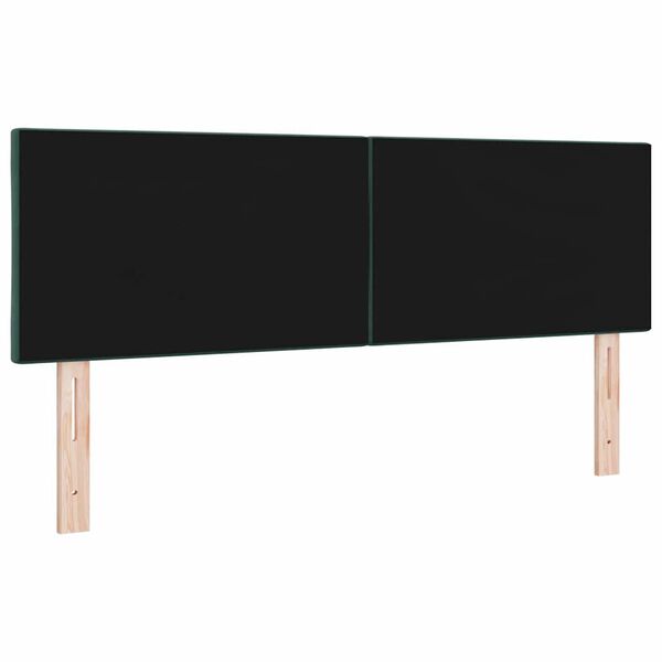 vidaXL Kopfteil mit Kopfteil Dunkelgr&uuml;n 160 cm Samt