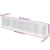 vidaXL Gabionen-Hochbeet Verzinkter Stahl 540&times;50&times;100 cm