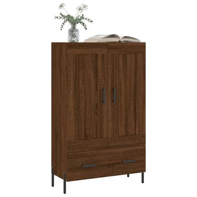 vidaXL Highboard Braun Eichen-Optik 69,5x31x115 cm Holzwerkstoff