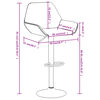 vidaXL Barhocker 2 Stk. Weinrot Stoff