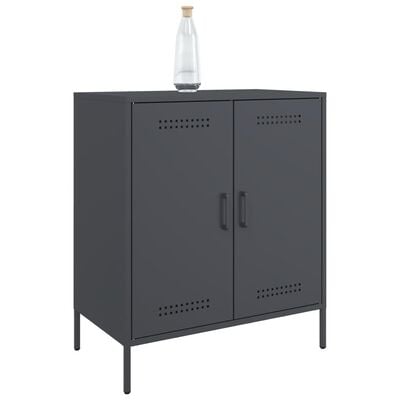 vidaXL Sideboard Anthrazit 68x39x79 cm Stahl