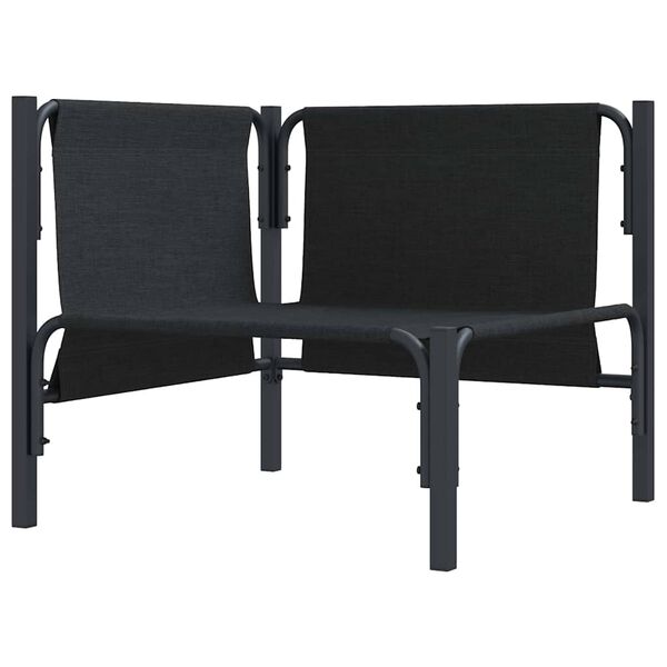 vidaXL Gartenmöbel mit Kissen mit Kissen Anthrazit Stahl