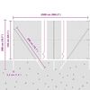 vidaXL Zaunpfosten Grau 25 x 1,5 m (13 mm Maschenweite) Stahl