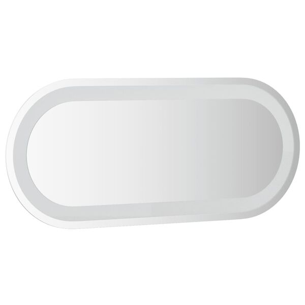 vidaXL LED-Badspiegel 70x30 cm Oval
