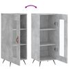 vidaXL Sideboard Betongrau 34,5x34x90 cm Holzwerkstoff