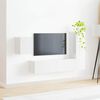vidaXL TV-Schrankset Wandmontiert 4 pcs Hochglanz Wei&szlig; Holzwerkstoff