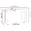 vidaXL Couchtisch 80x40x35 cm Massivholz Kiefer